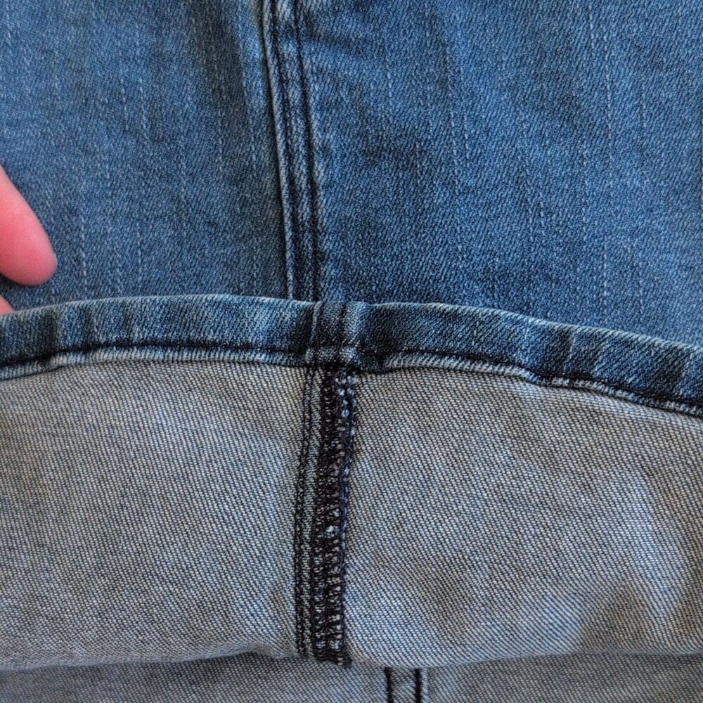 WOMENS CALVIN KLEIN JEANS BLUE DENIM STRAIGHT/PENCIL SHORT SKIRT SIZE 8 - Picture 6 of 8
